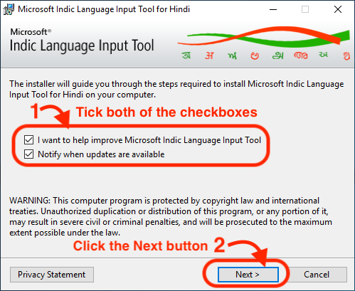 microsoft hindi input tools